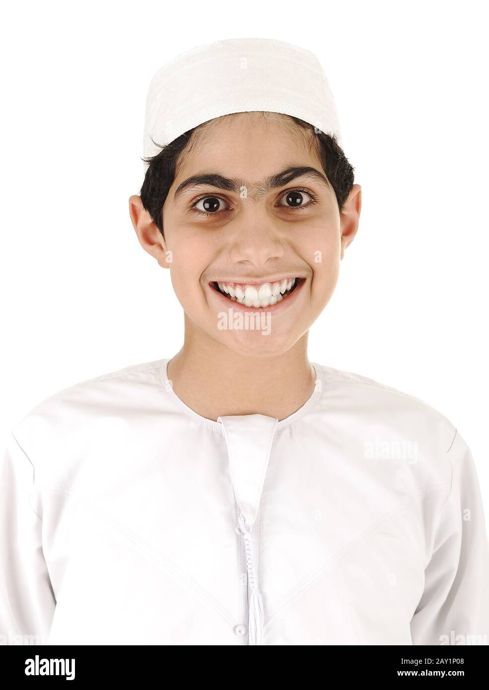 Arabic boy smiling Stock Photo Alamy