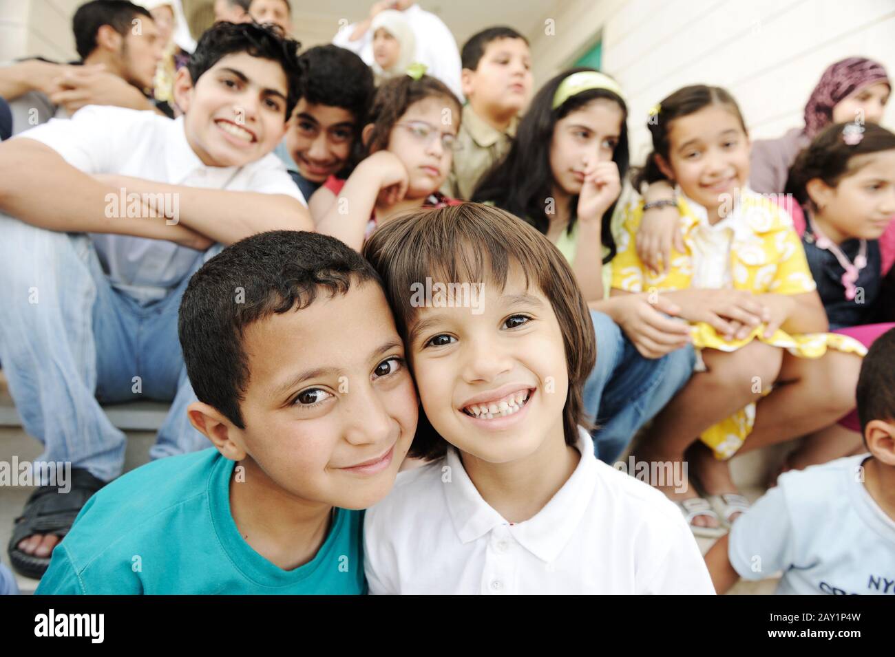 Large group of african children hi-res stock photography and images - Alamy