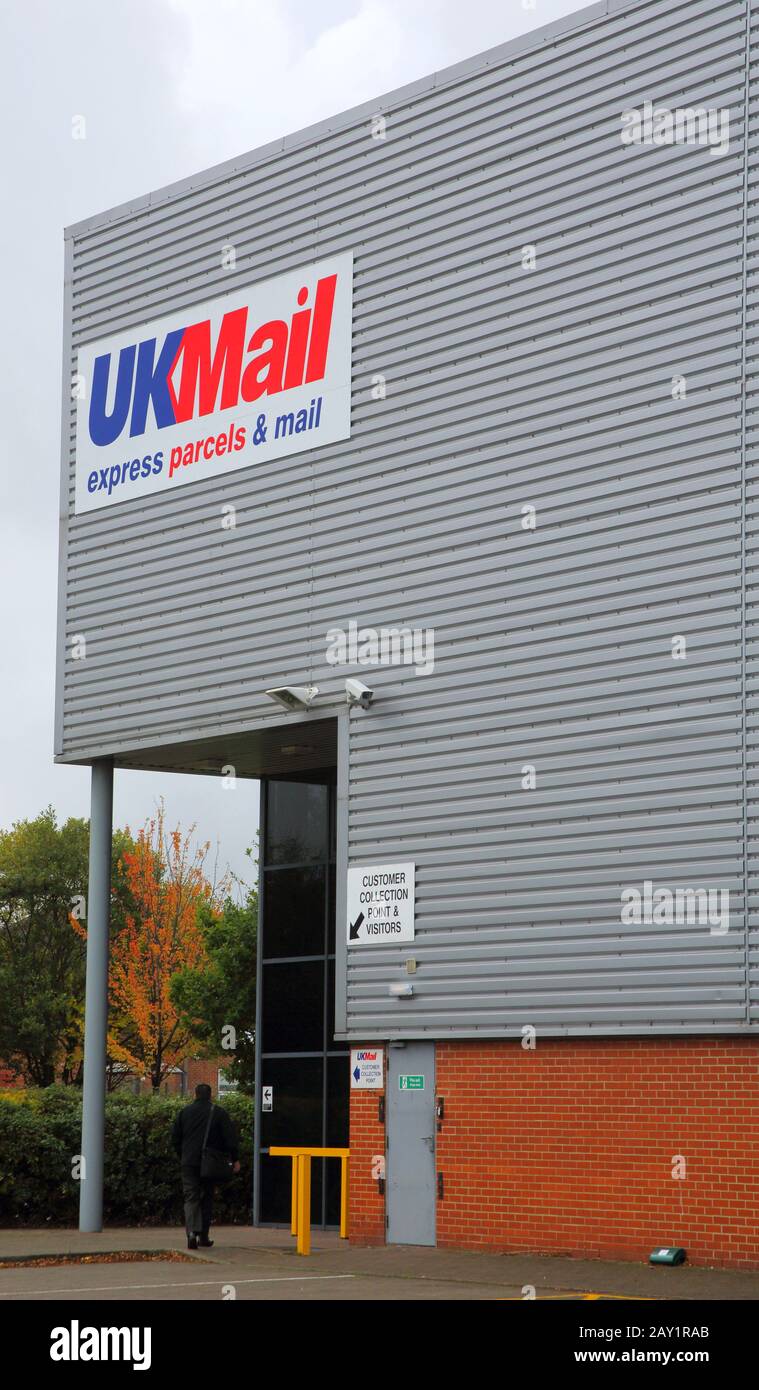 UK Mail in the industrial area of Manor Royal Crawley,West Sussex Stock Photo