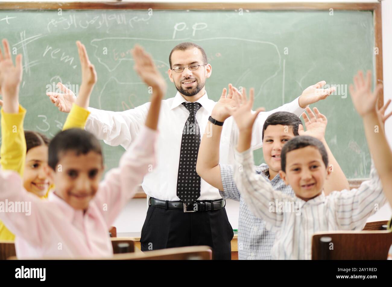 Education activities in classroom at school Stock Photo Alamy