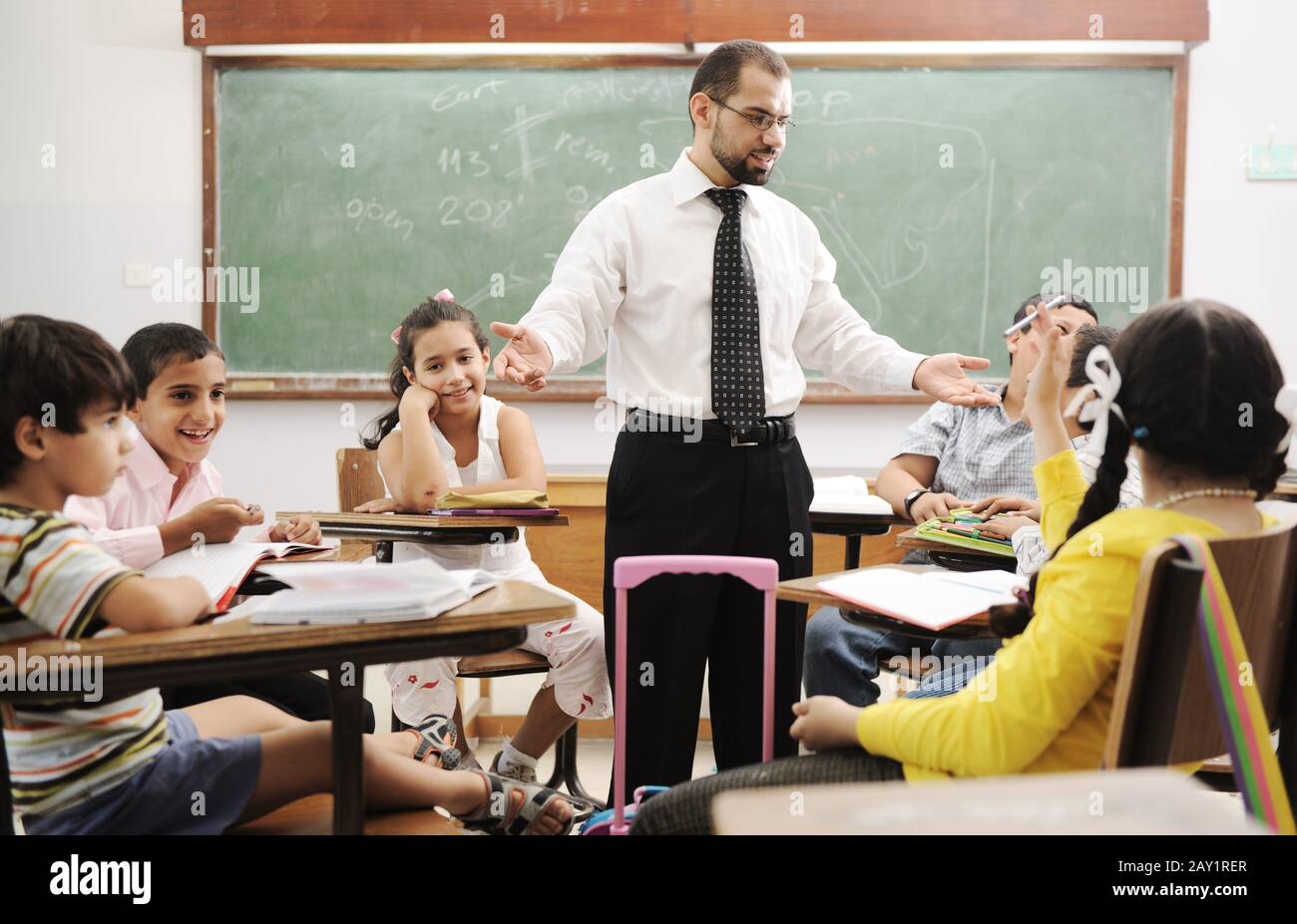 Education activities in classroom at school Stock Photo Alamy