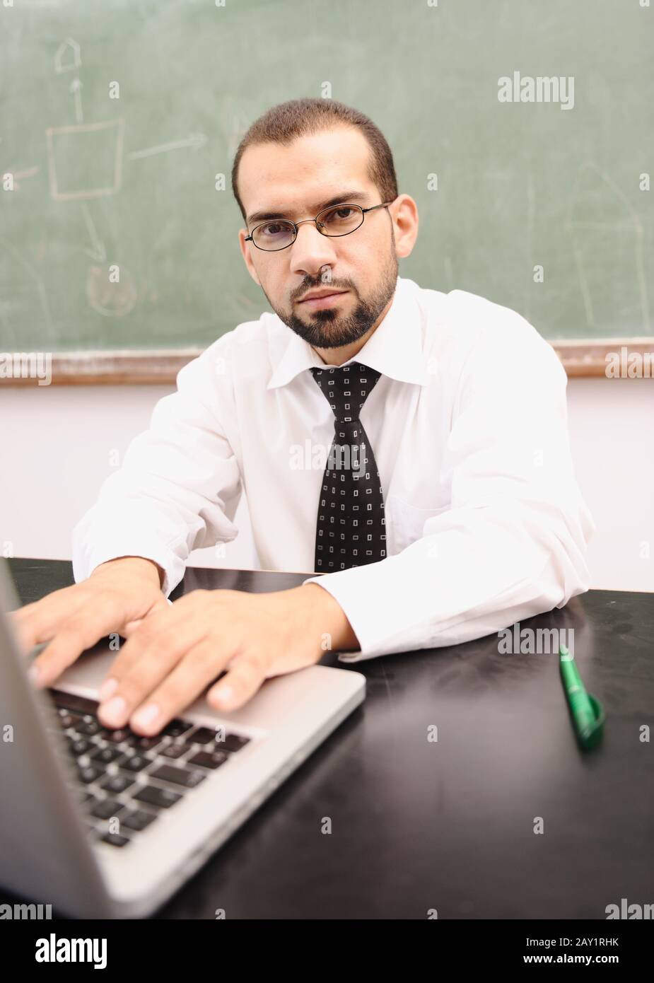 Middle school teacher laptop hires stock photography and images Alamy