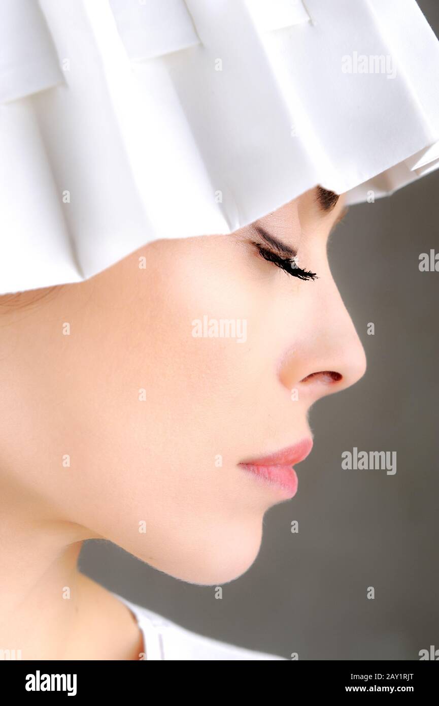 Beauty snow diva Stock Photo