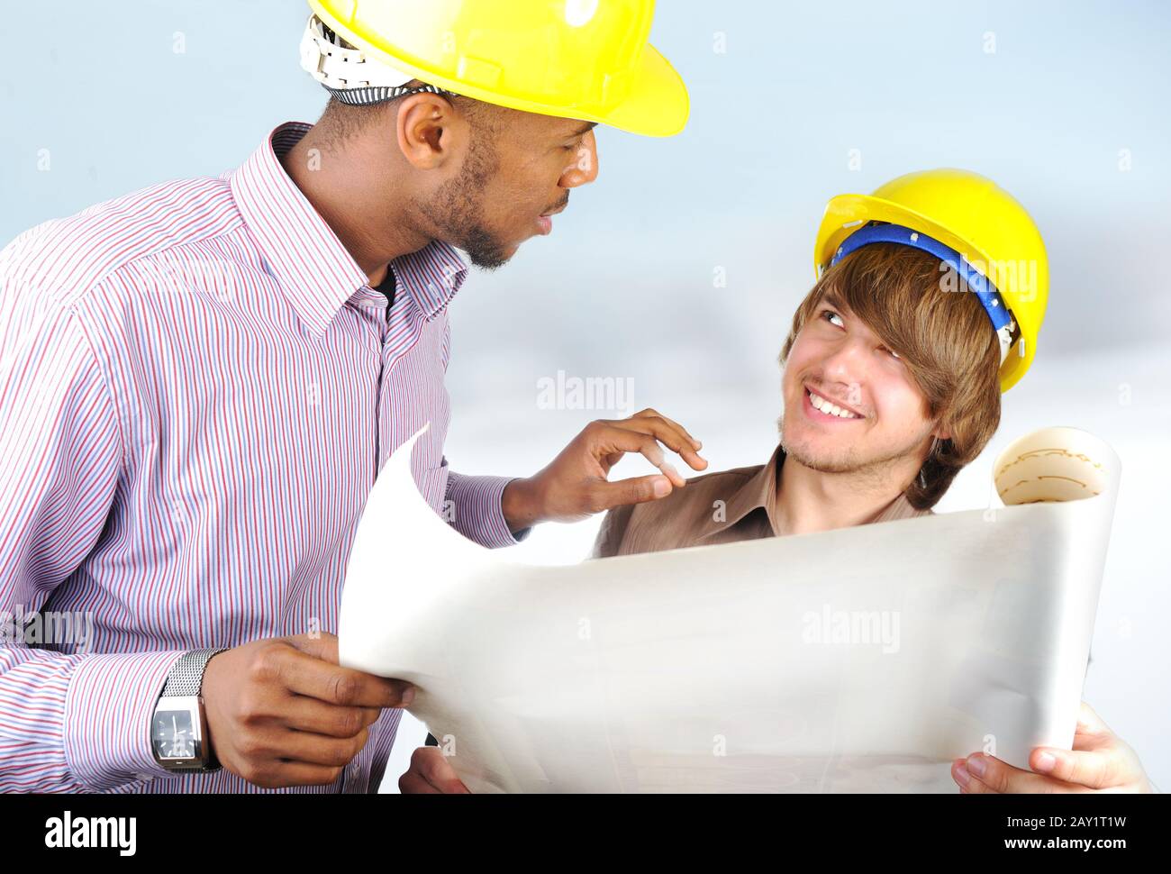 young engineers Stock Photo