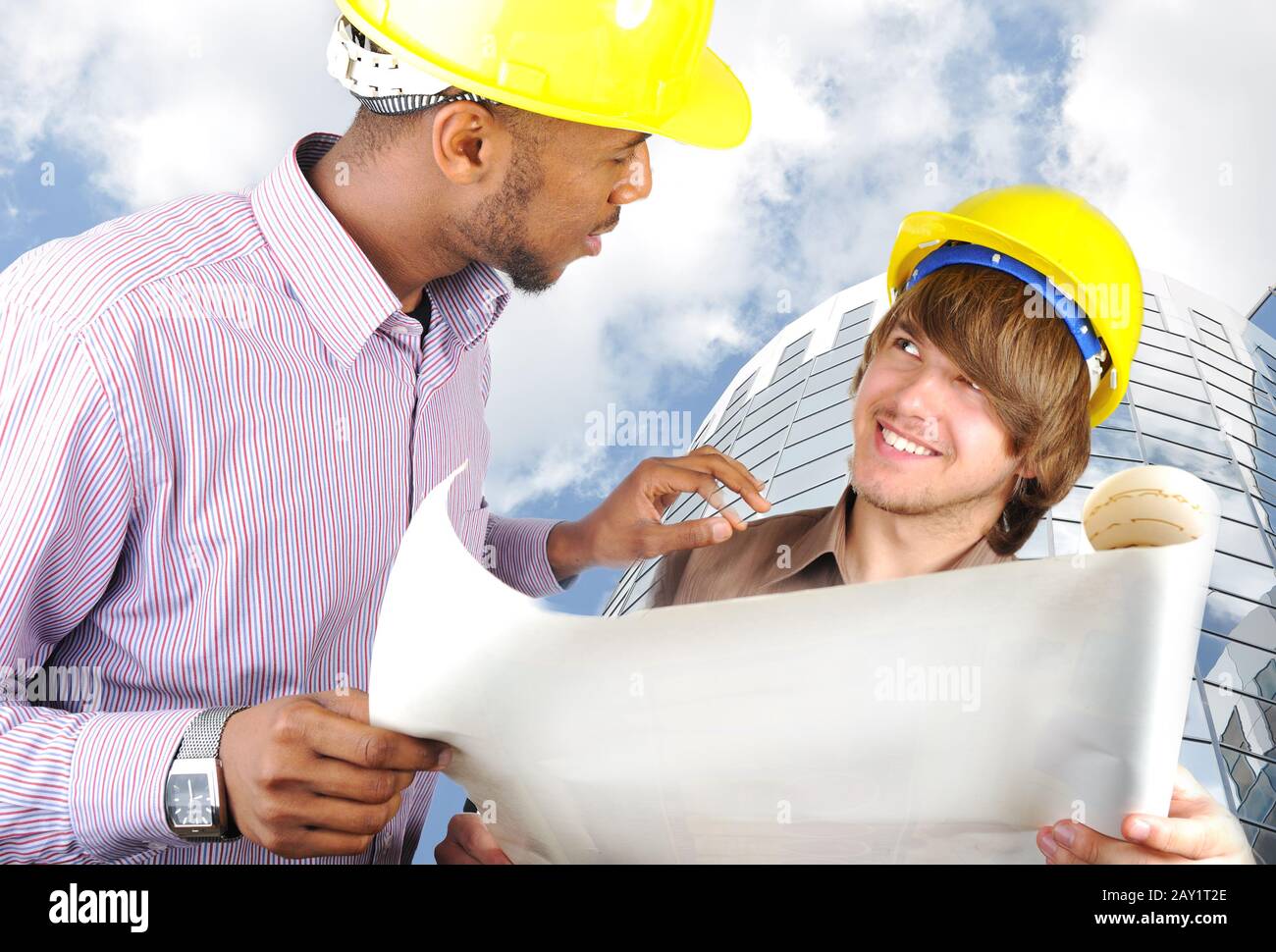young engineers Stock Photo