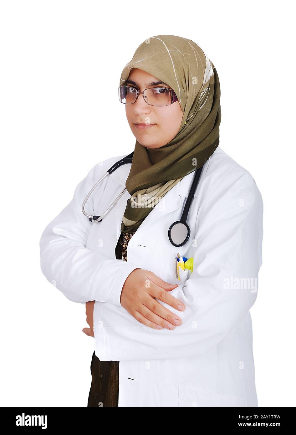 Young female muslim doctor Stock Photo