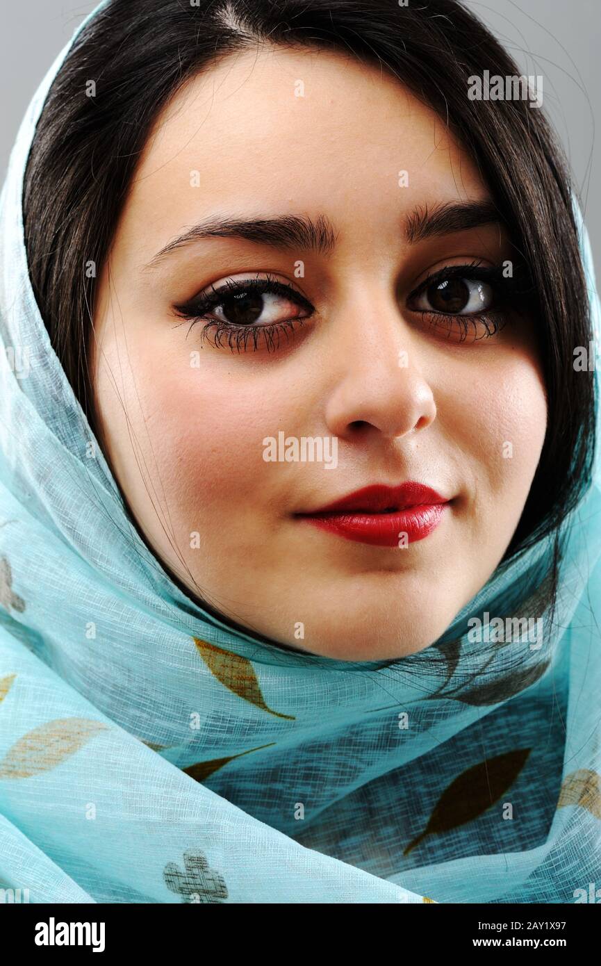 Middle eastern woman portrait Stock Photo