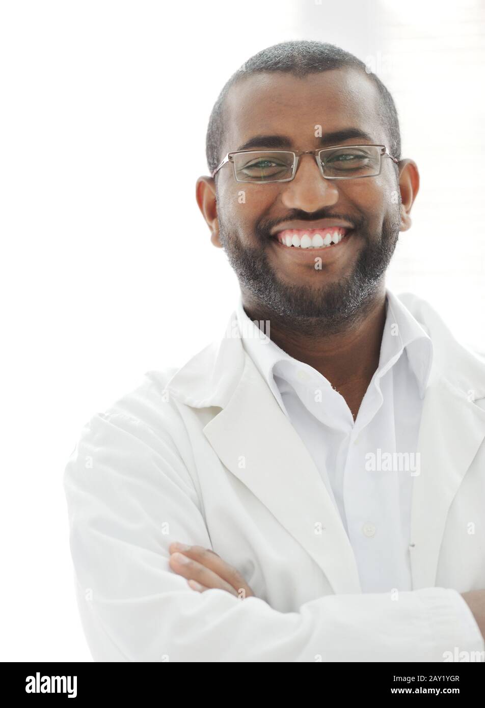 Happy successul African man Stock Photo