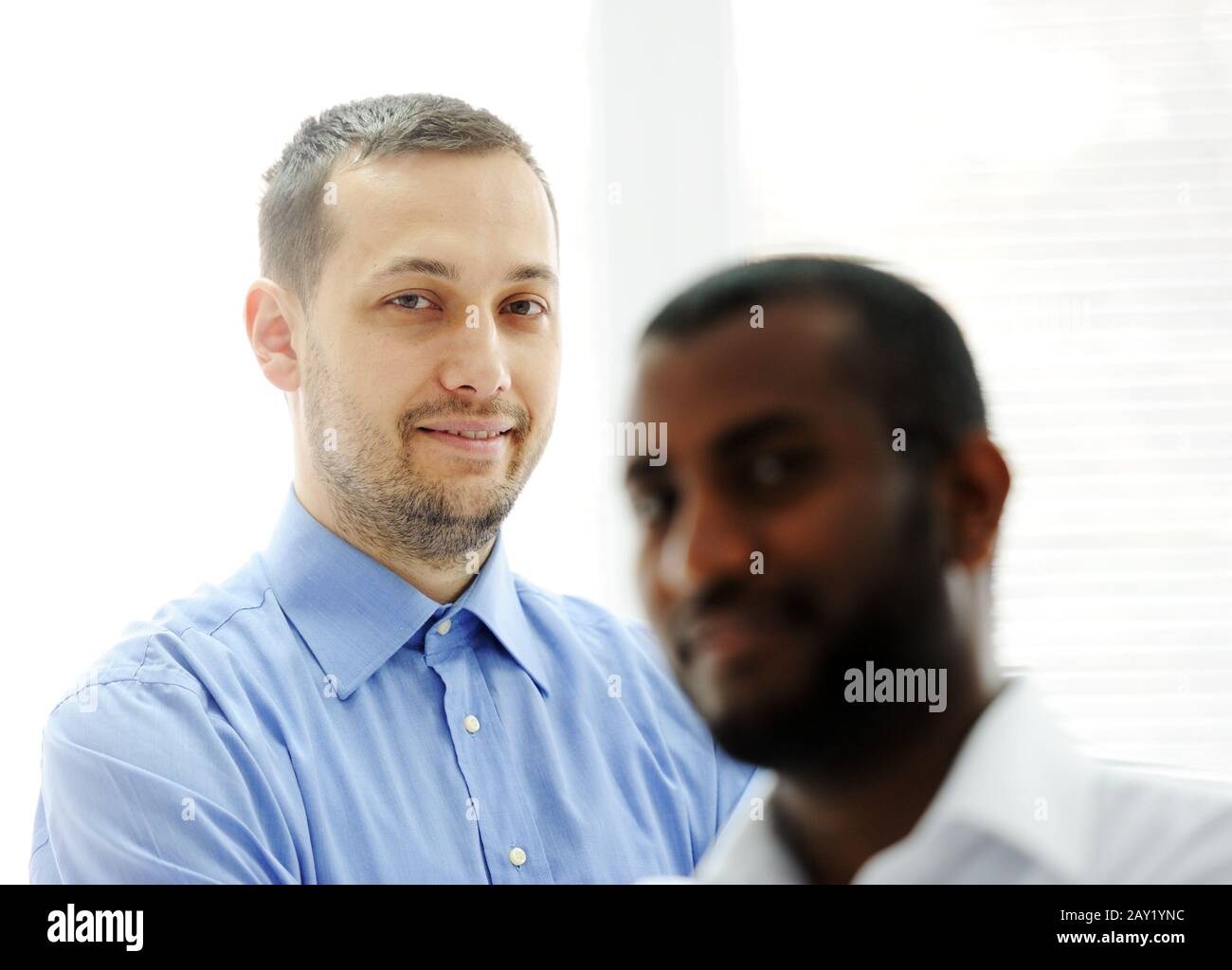 African american and caucasian hi-res stock photography and images - Alamy