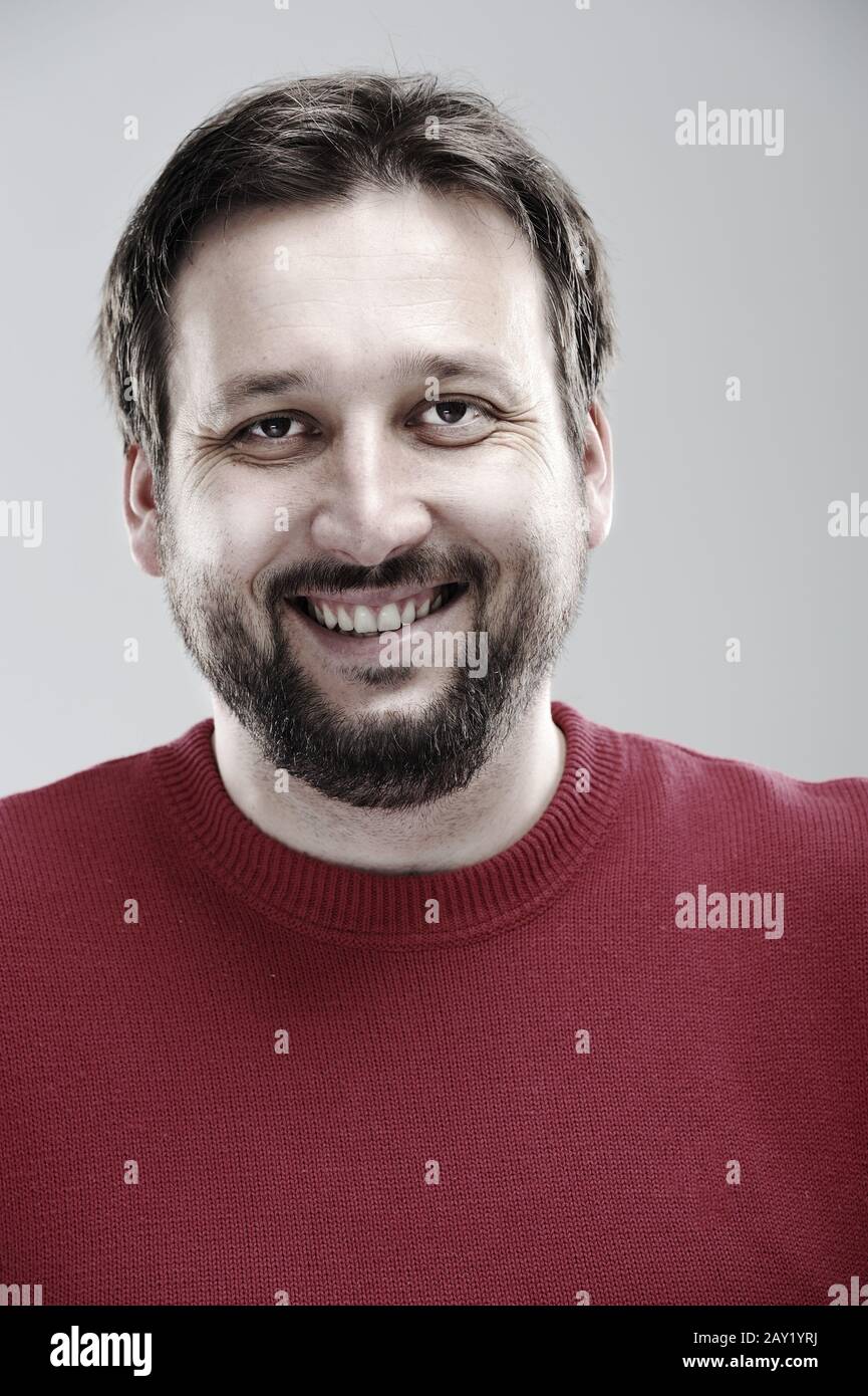 Macro face beard young hi-res stock photography and images - Alamy