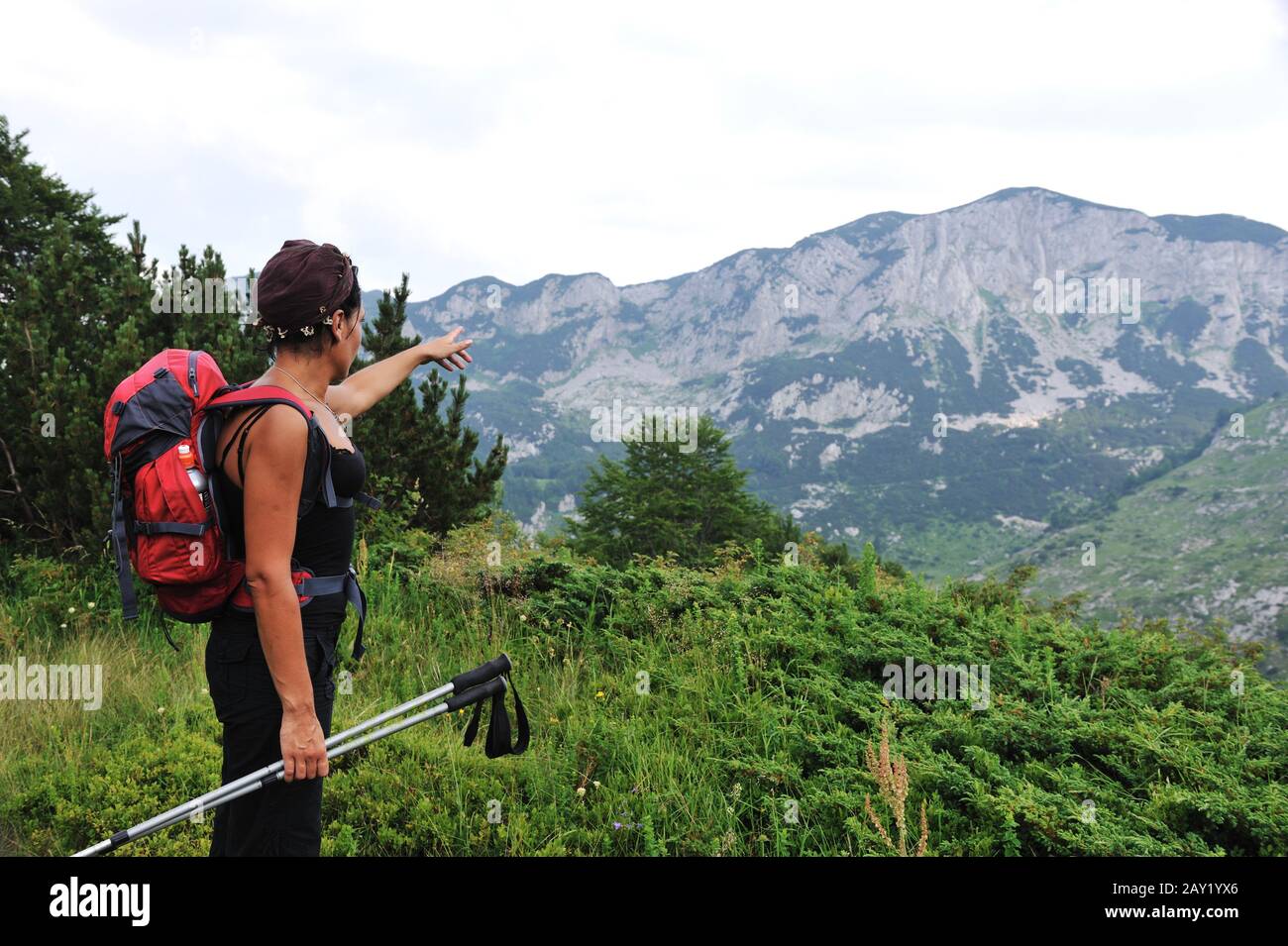 Girl walking up hill hi-res stock photography and images - Alamy