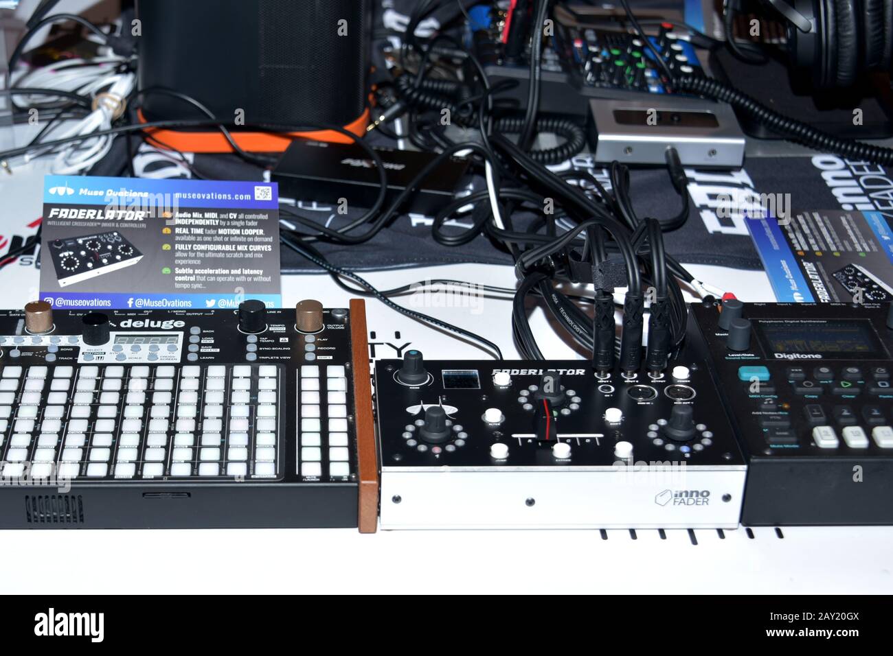 mMODEL WEARING SOLID PURPLE DRESS Stock Photo