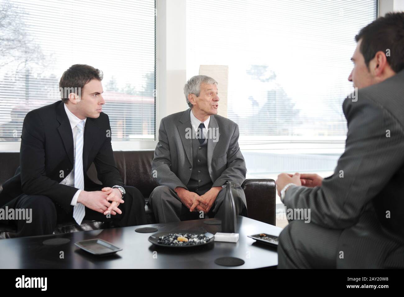 Business people having a break Stock Photo