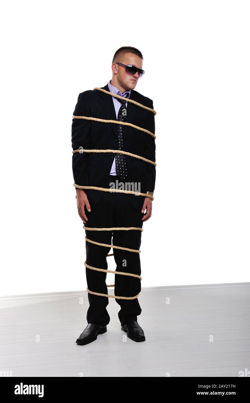 Sad kidnapped young man hostage hires stock photography and images Alamy