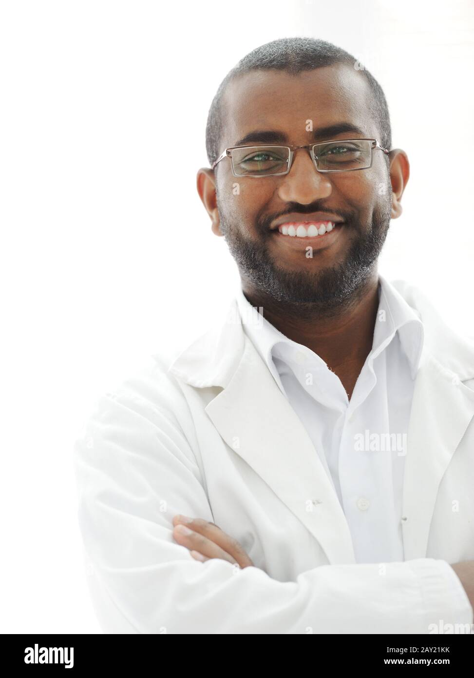 Happy successul African man Stock Photo
