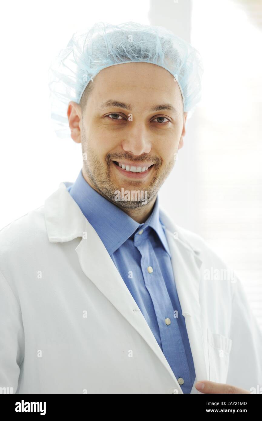 Handsome doctor portrait hi-res stock photography and images - Alamy