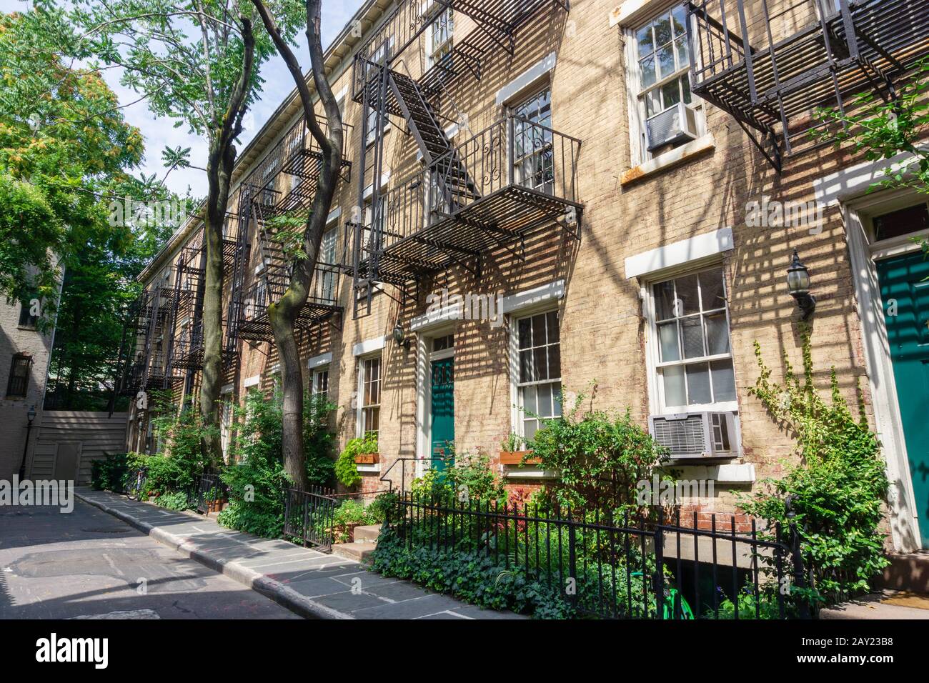 New York, USA August 20, 2018 Patchin Place in the Greenwich Village