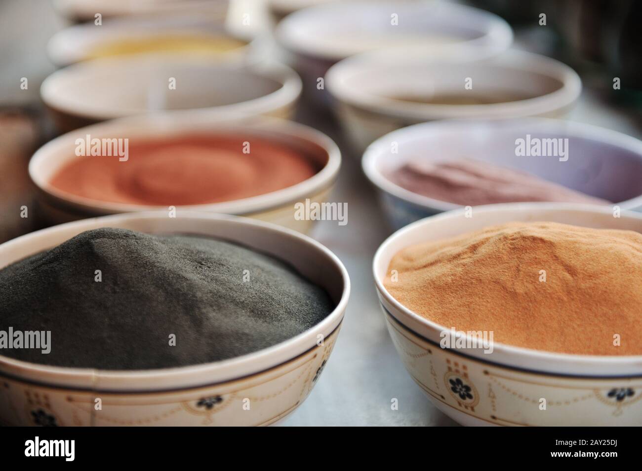 Sand, colors, art, Stock Photo Alamy