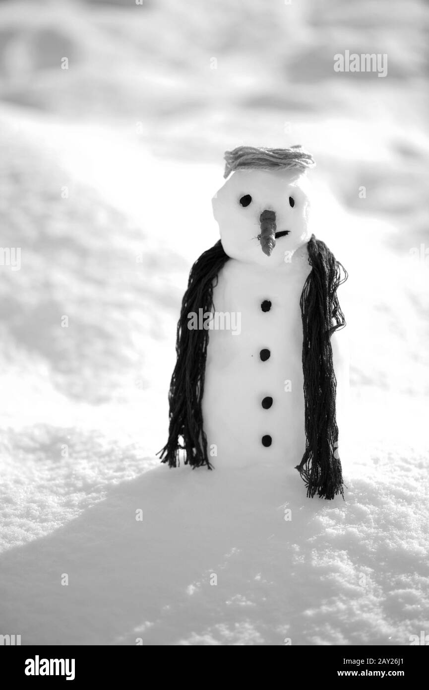 Snowman Black And White Stock Photos Images Alamy