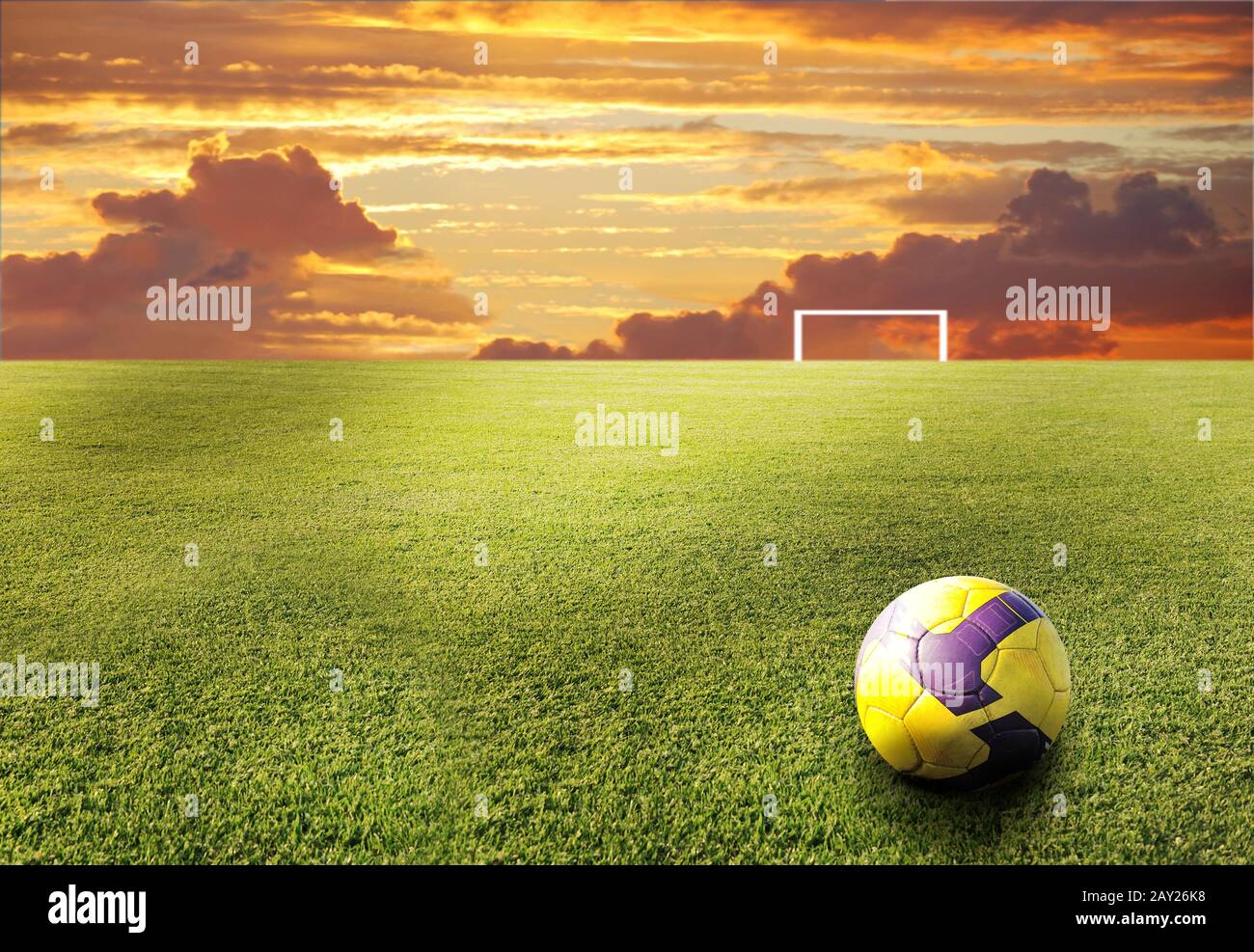 The Championship is on the door! Stock Photo