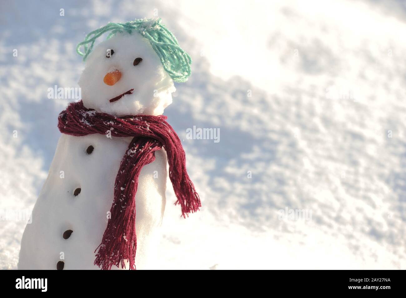 Snowman for winter christmas Stock Photo