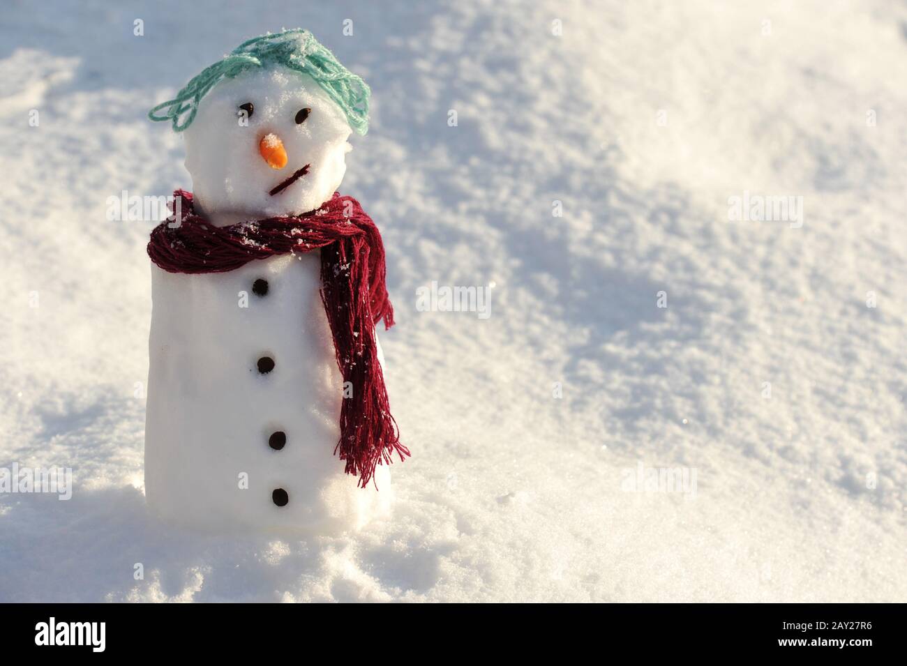 Snowman for winter christmas Stock Photo