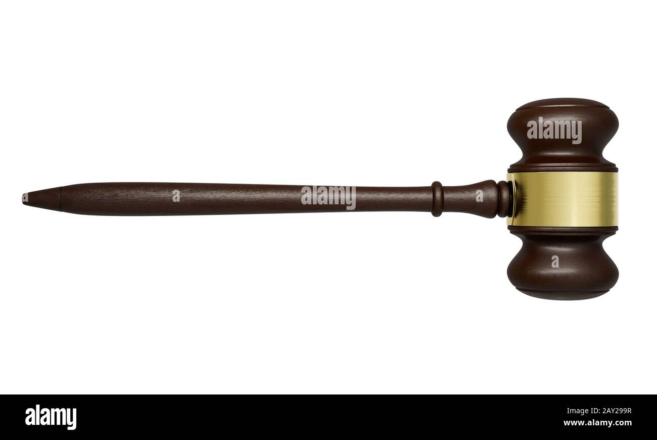 The wooden judge's gavel. 3D render illustration Stock Photo Alamy