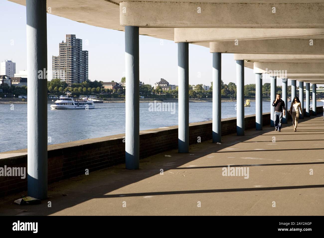 Rhine promenade at the Rhine terraces Stock Photo - Alamy