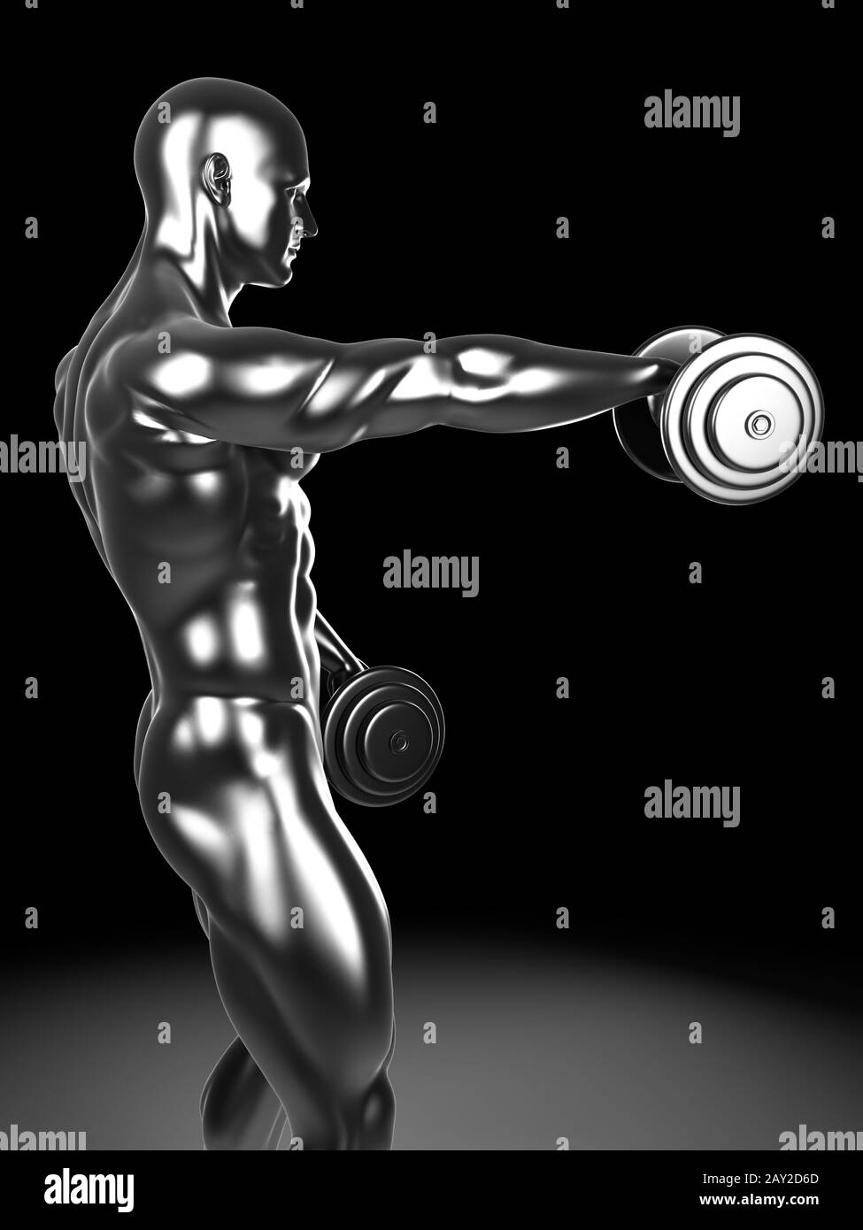 Shoulder muscles anatomy Black and White Stock Photos & Images - Alamy
