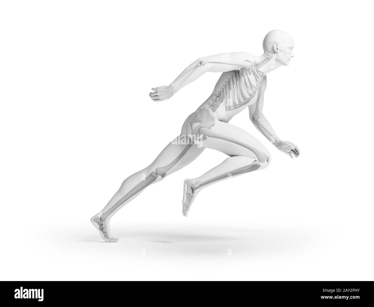 3d rendered illustration - sprinter Stock Photo