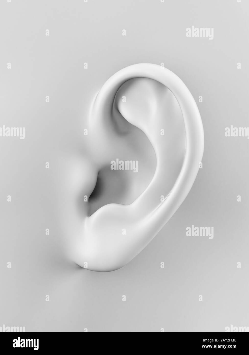 3d rendered illustration of a human ear Stock Photo