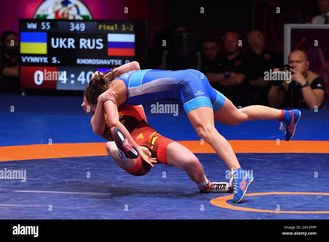 Wrestling european championships 2020 hires stock photography and