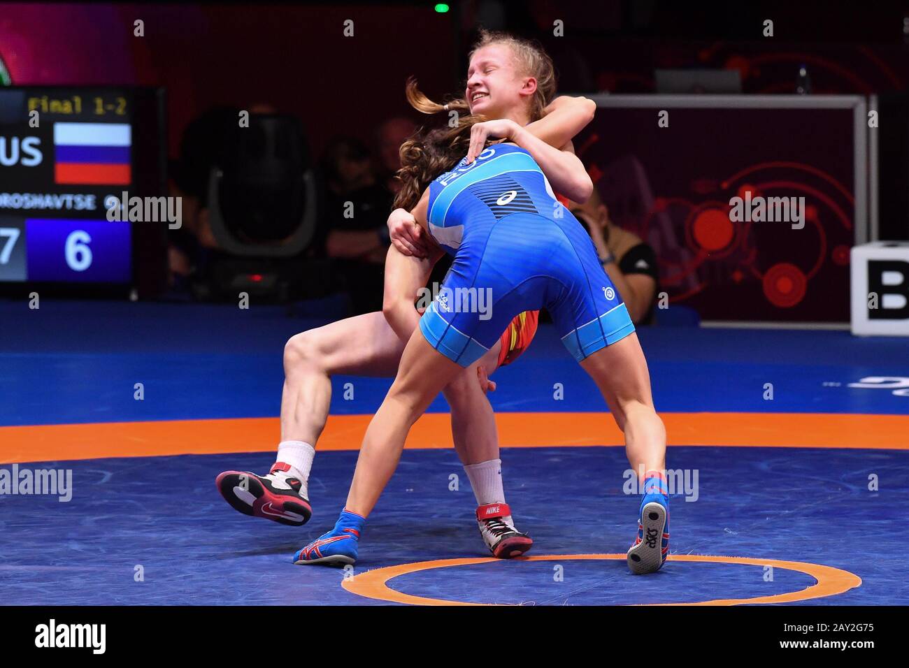 European Championships Women's Wrestling Final 50Kg (Photo by Domenico