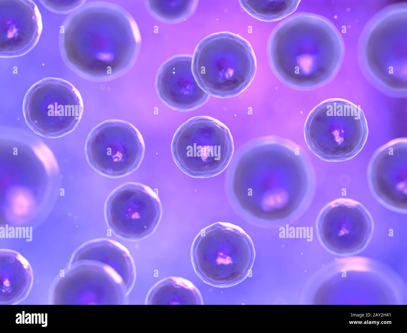 conceptual illustration of some cells Stock Photo
