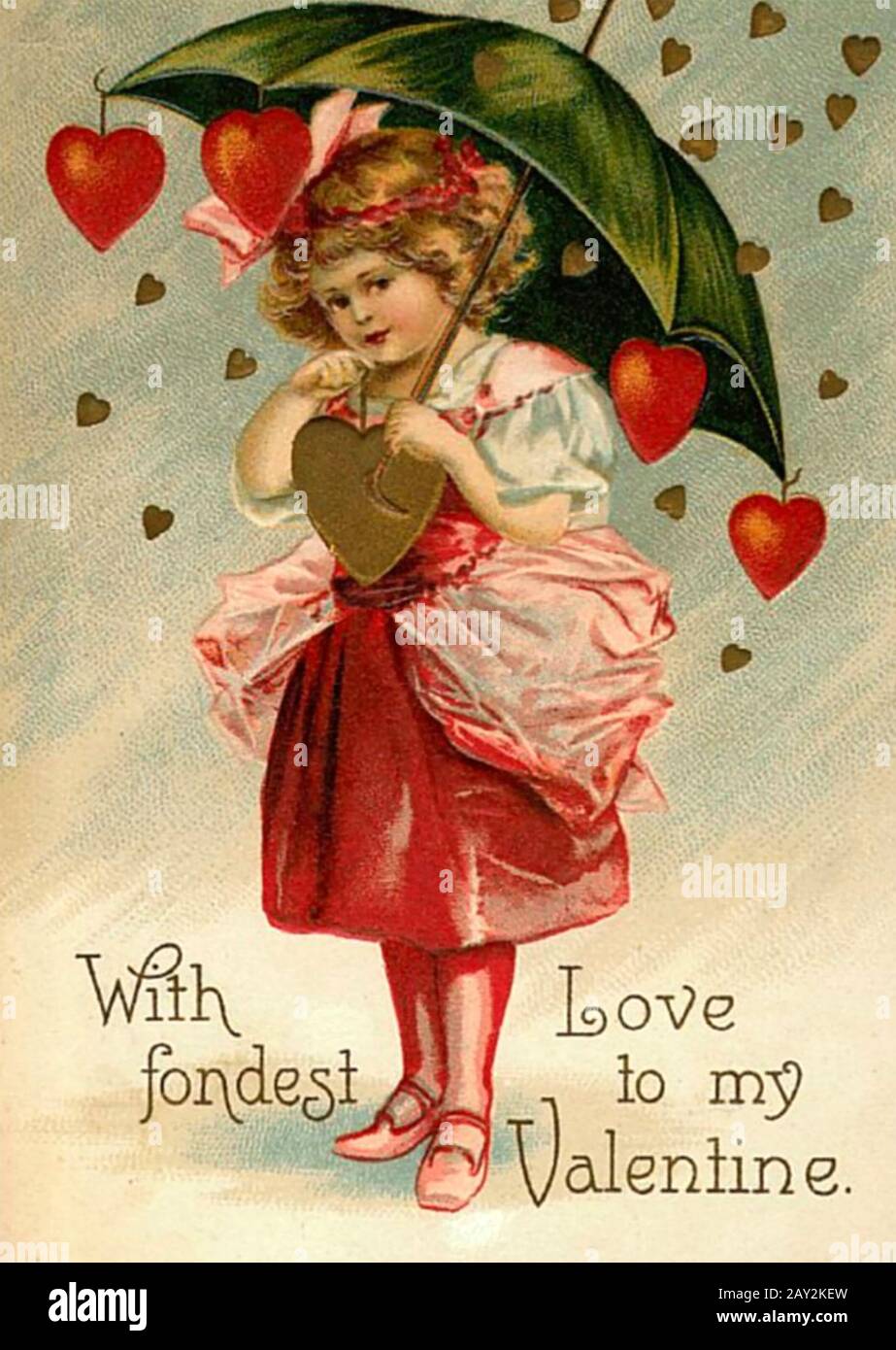 Valentine vintage victorian card hi-res stock photography and images - Alamy