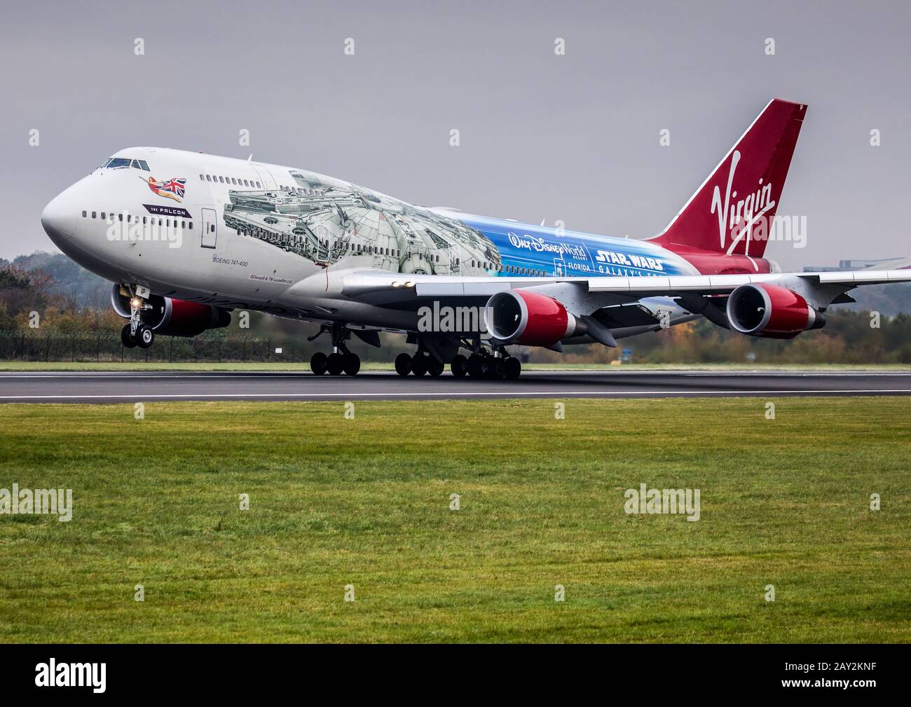 Virgin Atlantic Star wars Stock Photo