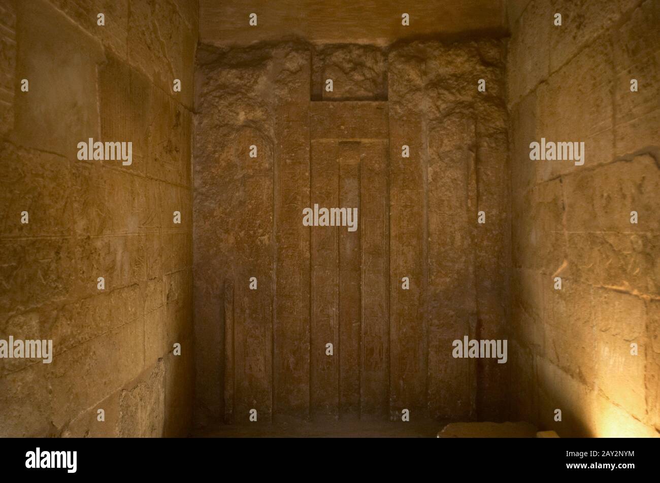 Egypt. Old Kingdom. 5th Dynasty. Mastaba of Senedjemib Inti, vizier furing the reign of paraoh Djedkare Isesi. Inside view. 24th-25th century BC. Giza pyramid complex. Stock Photo