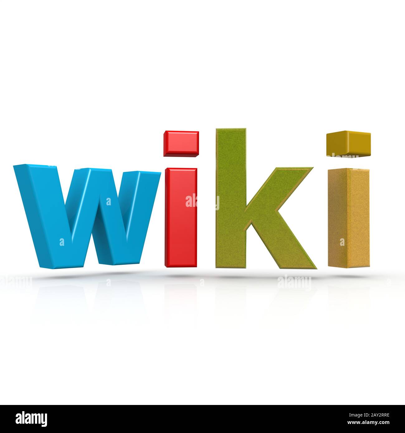 Wiki word Stock Photo