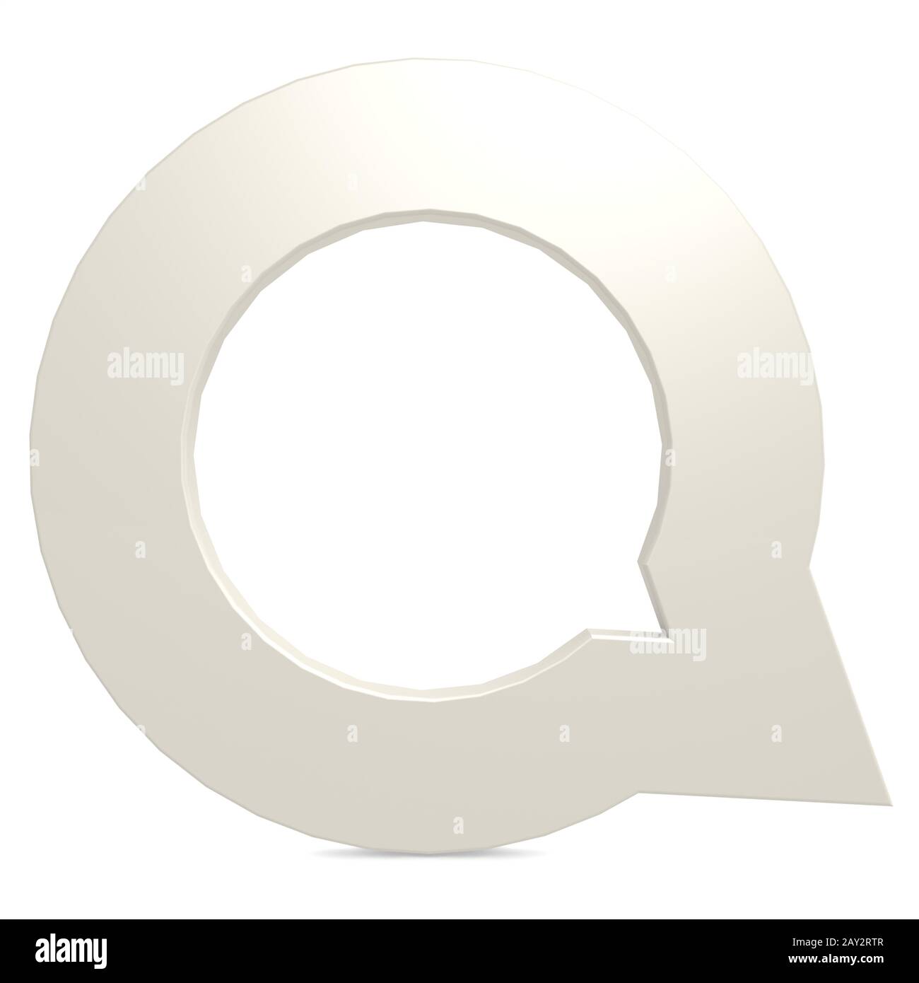 Speech bubble white Cut Out Stock Images Pictures Alamy