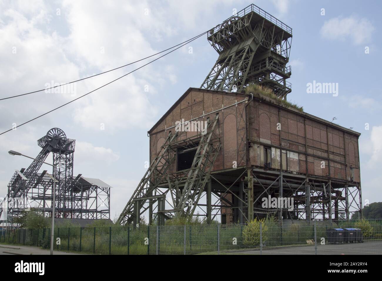 Headgear, core 1/2 of the coal mine Radpod in Hamm Stock Photo