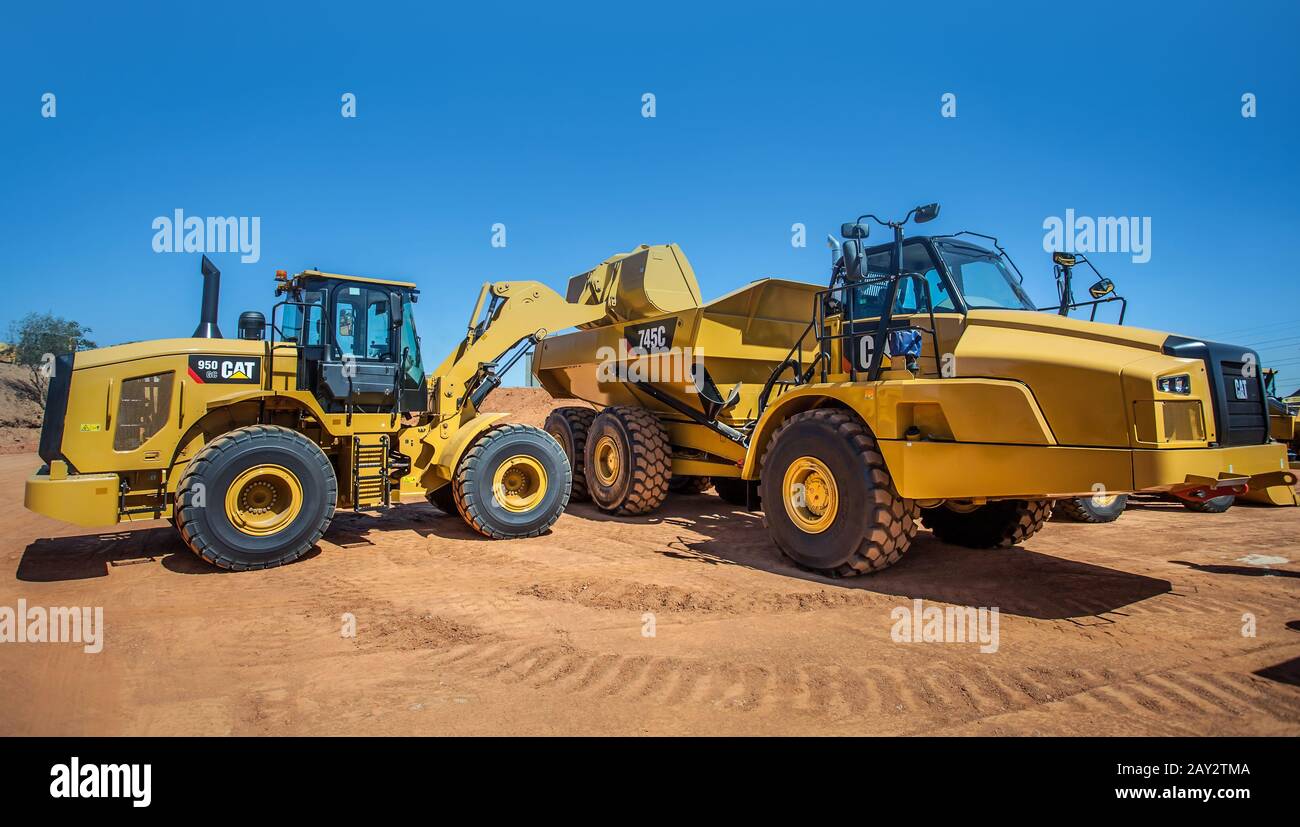 Johannesburg, South Africa, 3rd November 2015 Large earth moving