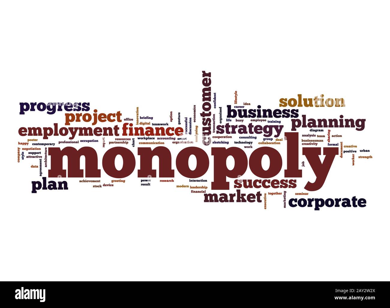 Monopoly word cloud Stock Photo Alamy