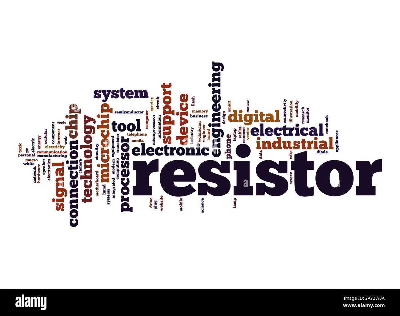 Resistor word cloud Stock Photo Alamy