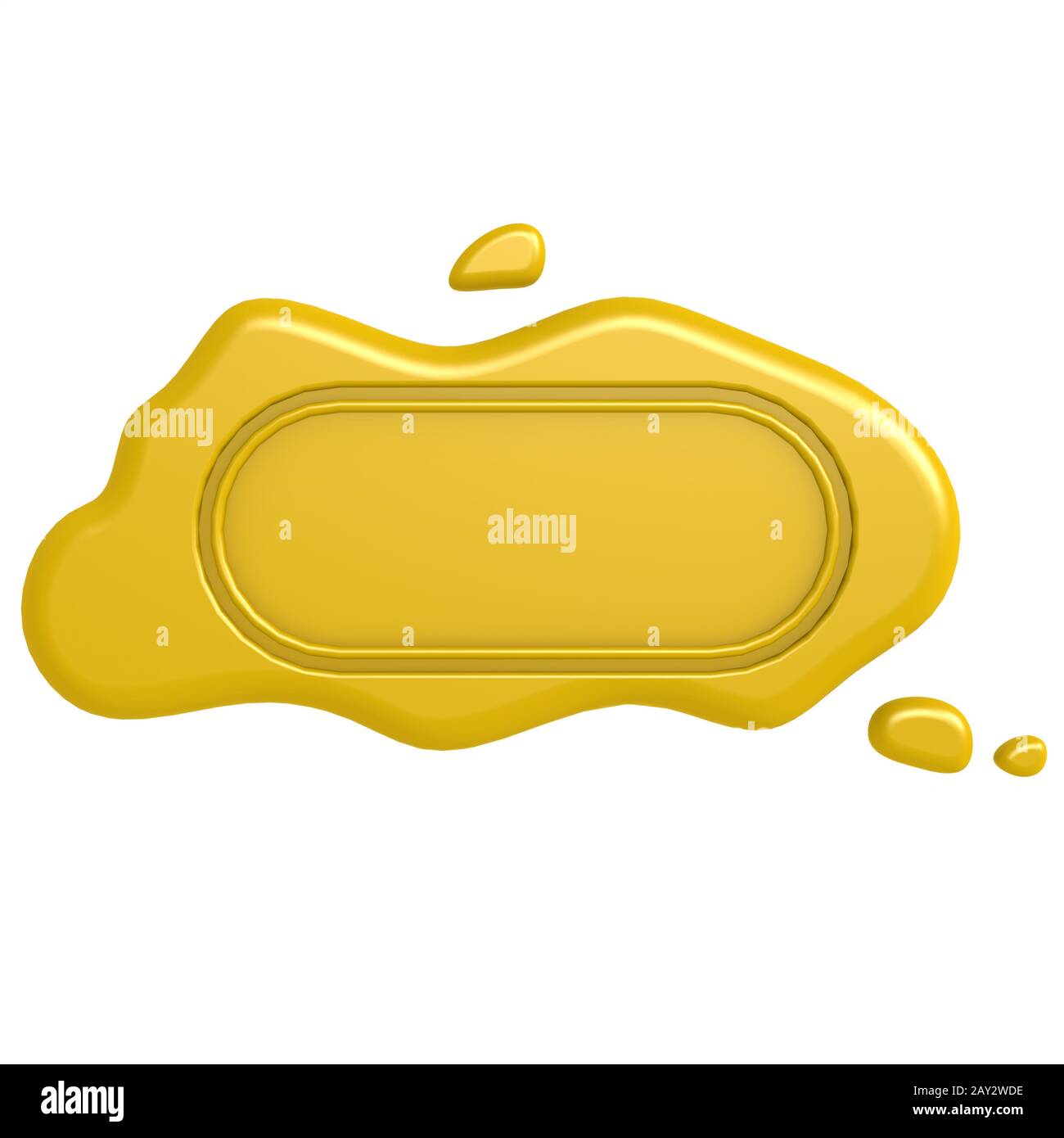Oblong gold seal Stock Photo Alamy