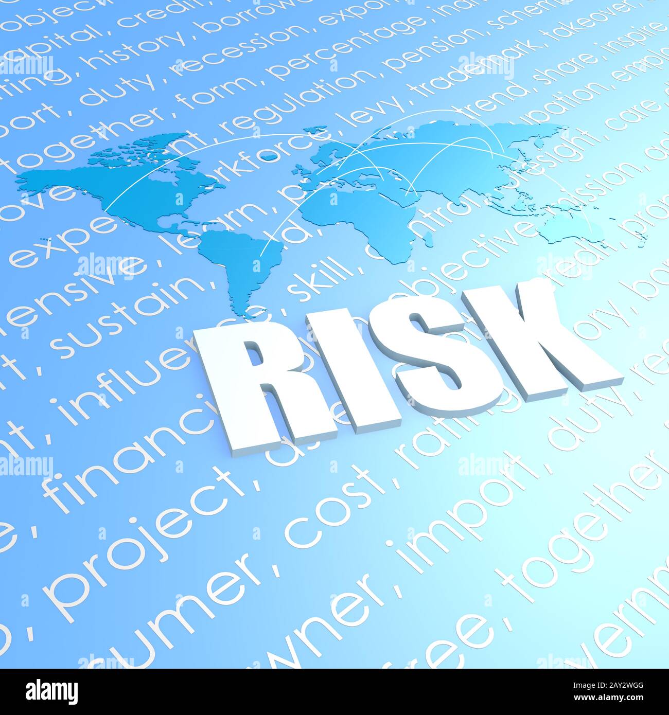 Risk world map Stock Photo - Alamy