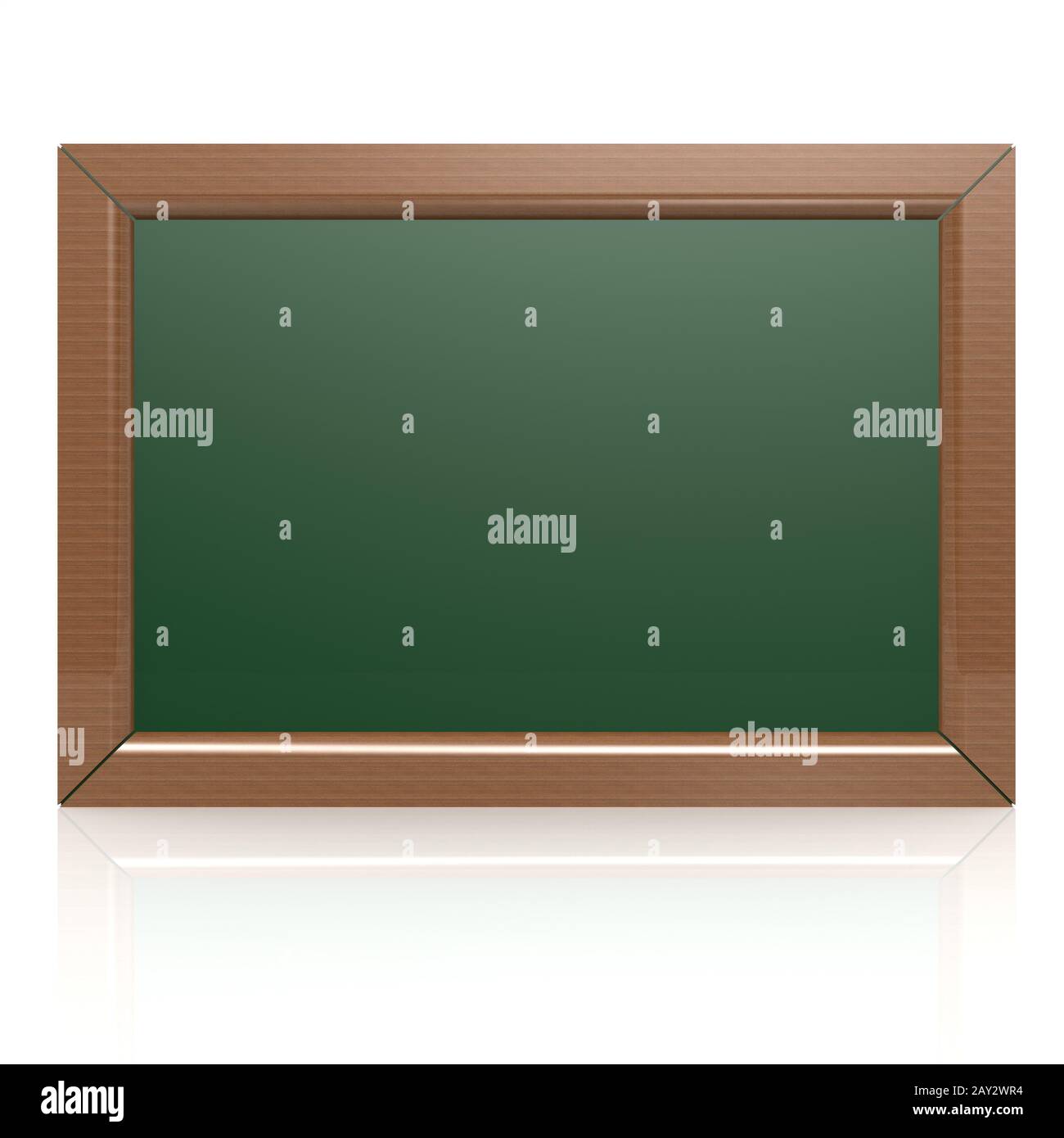 Blank green blackboard Stock Photo Alamy