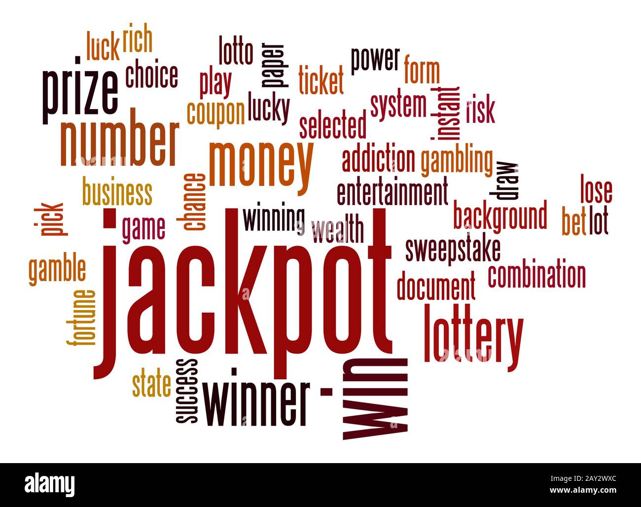 Jackpot word cloud Stock Photo Alamy