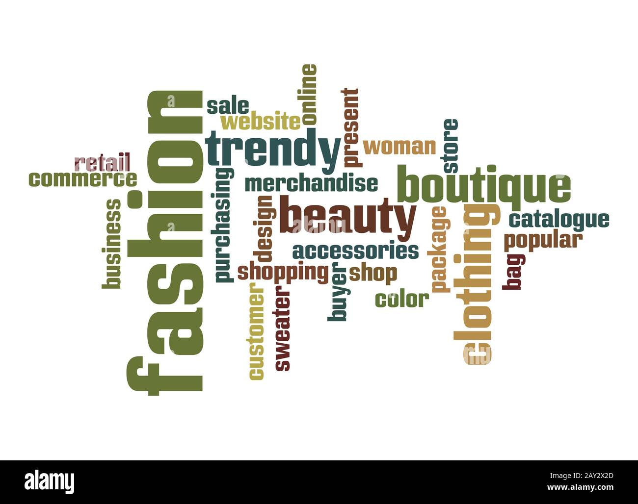 Fashion Industry word cloud Stock Photo Alamy