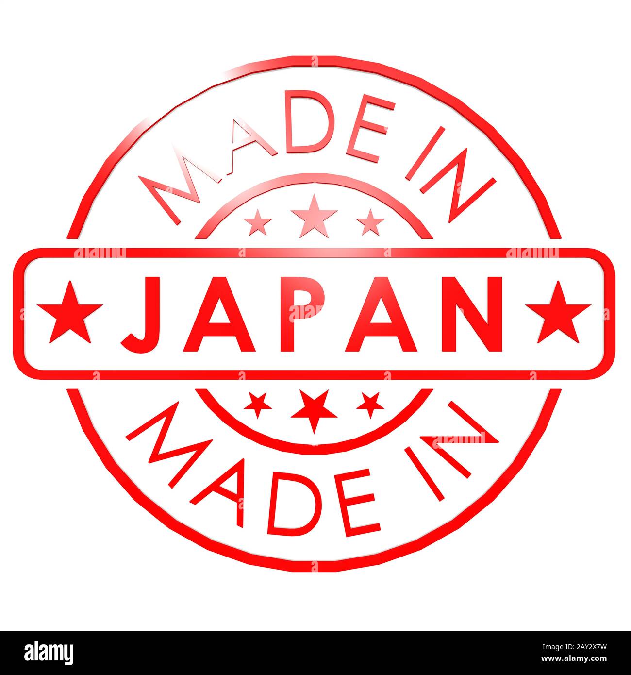 Made in Japan red seal Stock Photo Alamy