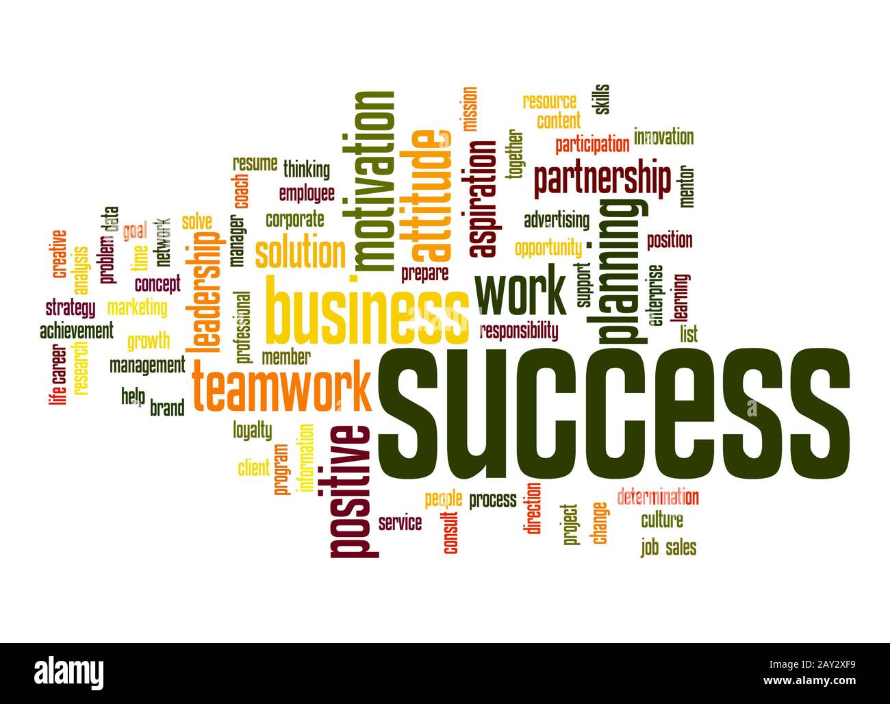 Success word cloud Stock Photo - Alamy